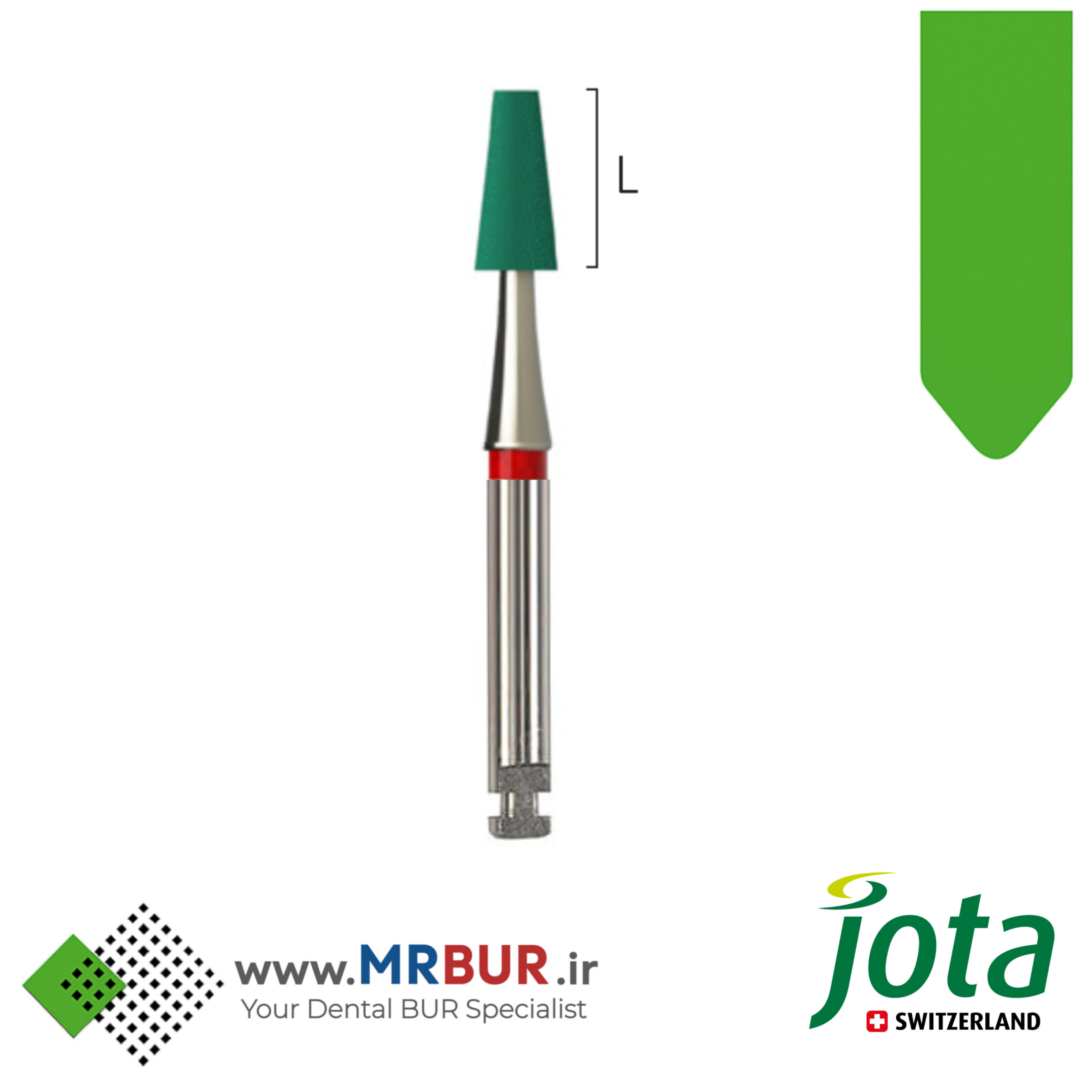 سنگ سبز الماسی دندانپزشکی مخصوص آنگل جوتا JOTA کد SD650F.RA