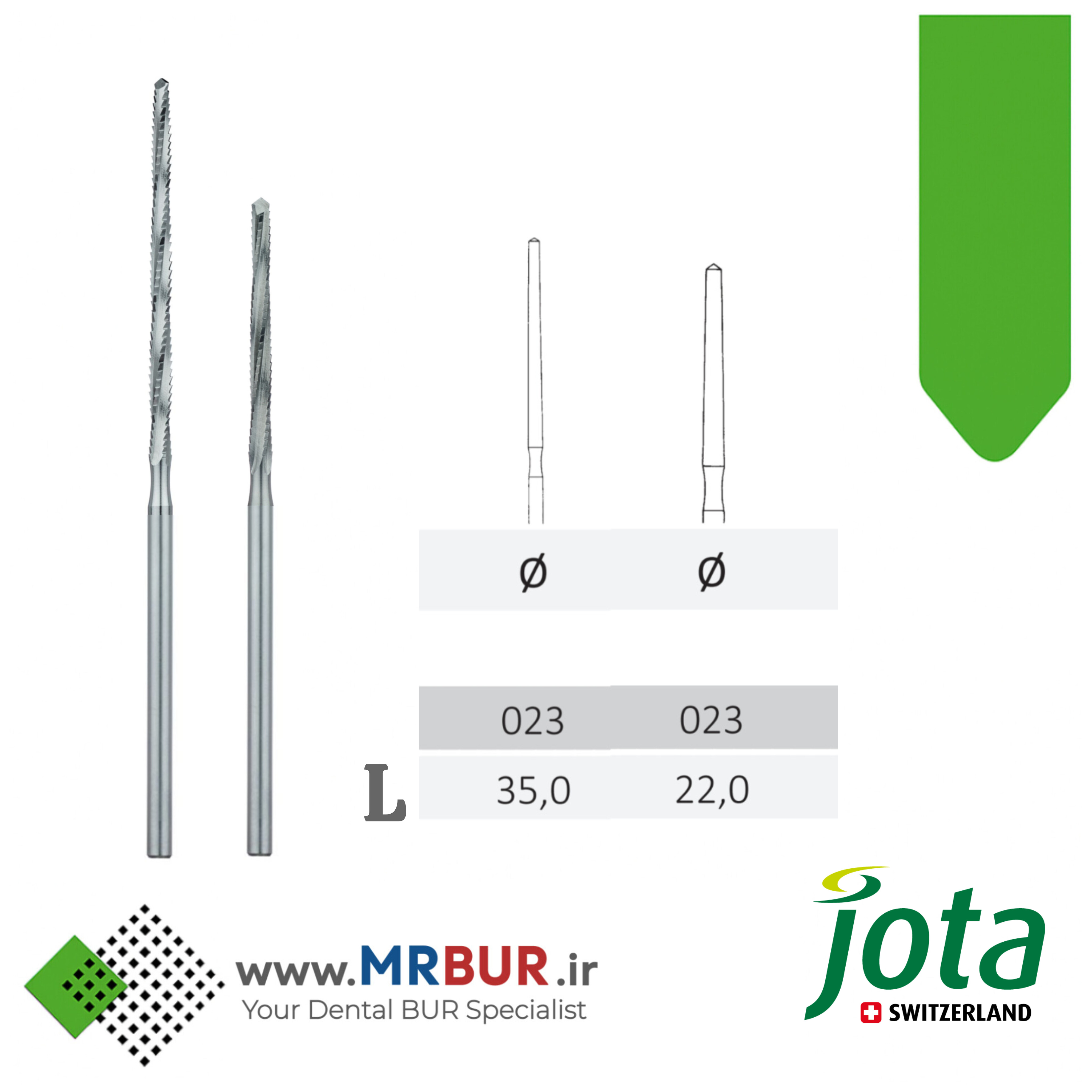 فرز دندانپزشکی جراحی لیندمن هندپیس جوتا JOTA کد 168RF/169RF