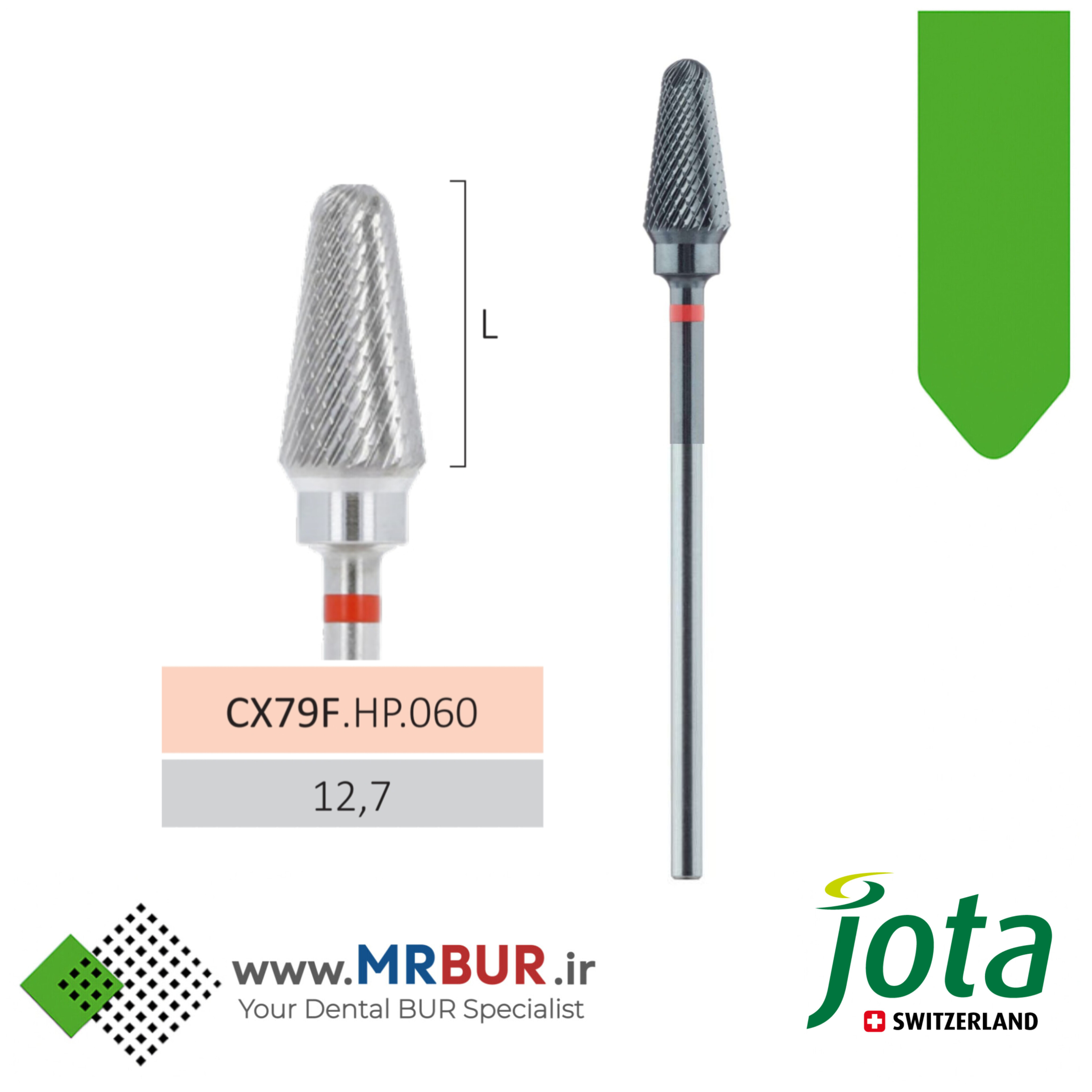 فرز آکریل بر دور قرمز مخصوص هندپیس جوتا JOTA کد CX79F.HP