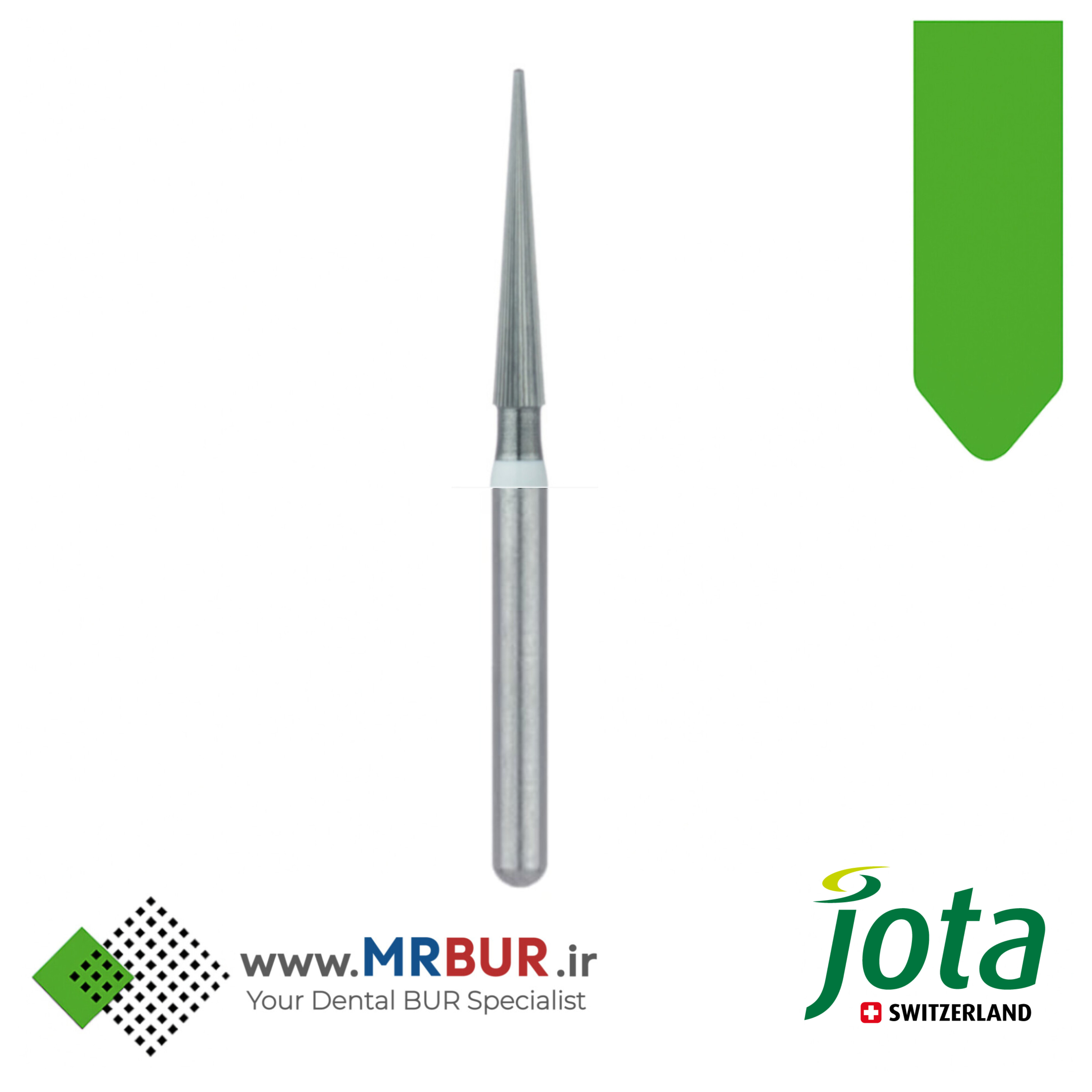 فرز دندانپزشکی کارباید 30 سی پره نیدل بلند پرداخت کامپوزیت مخصوص توربین جوتا jota کد C135U FG