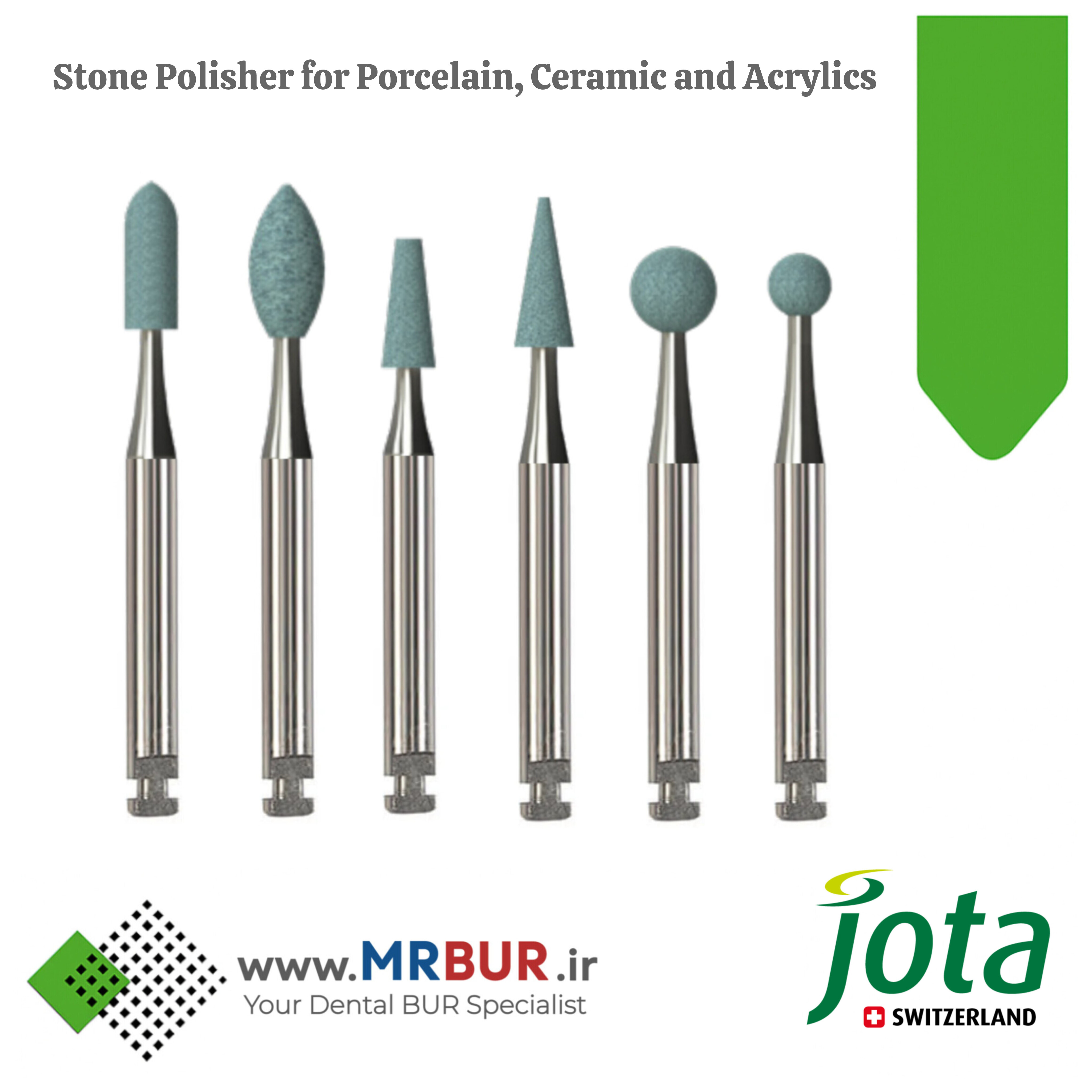 سنگ سبز پرسلن دندانپزشکی مخصوص آنگل جوتا JOTA