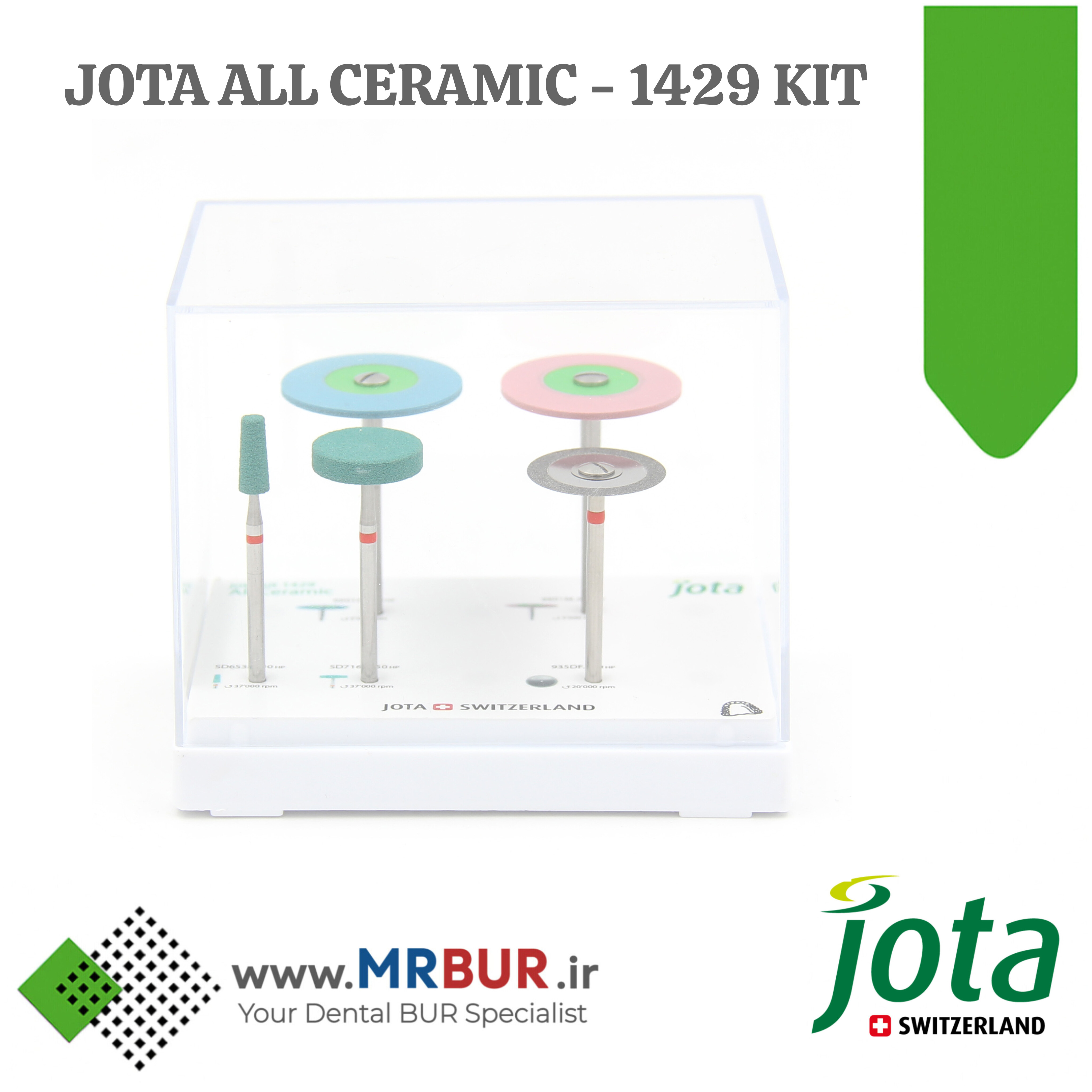 کیت سرامیک دندانپزشکی ALL CERAMIC مخصوص هندپیس جوتا JOTA کد 1429