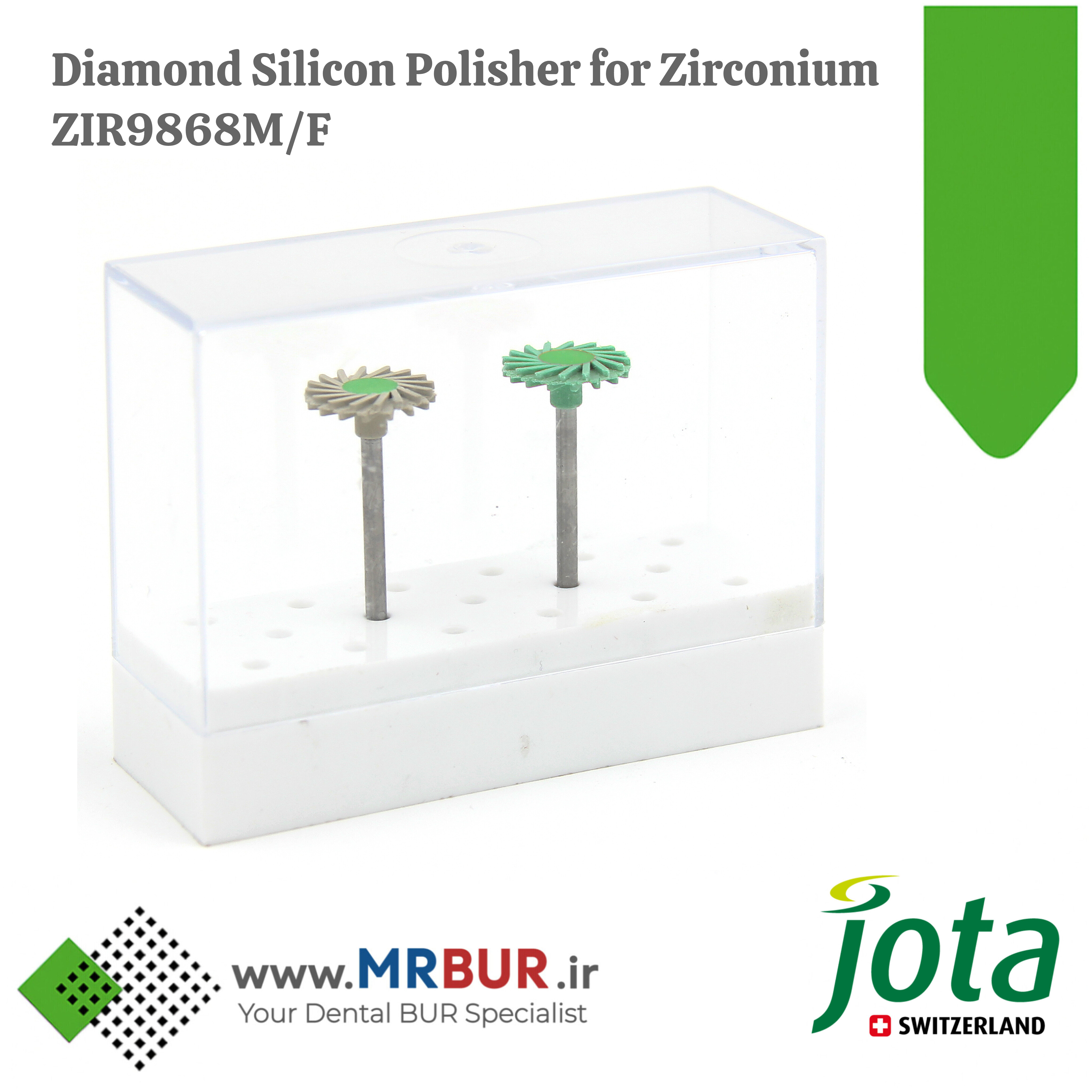 کیت دیسک خورشیدی پرداخت زیرکونیا دندانپزشکی مخصوص هندپیس جوتا JOTA کد 9868