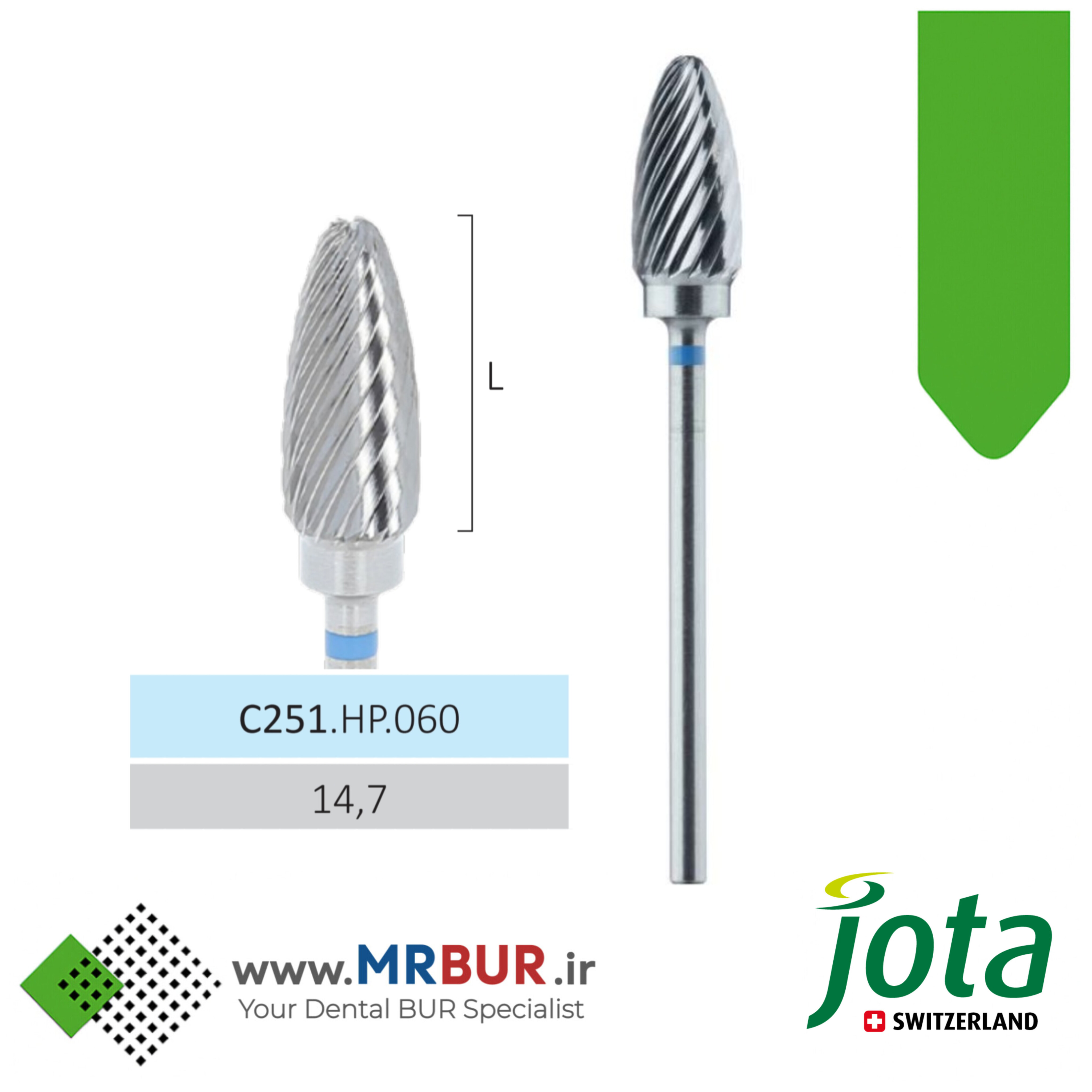 فرز آکریل بر دور آبی مخصوص هندپیس جوتا JOTA کد C251.HP