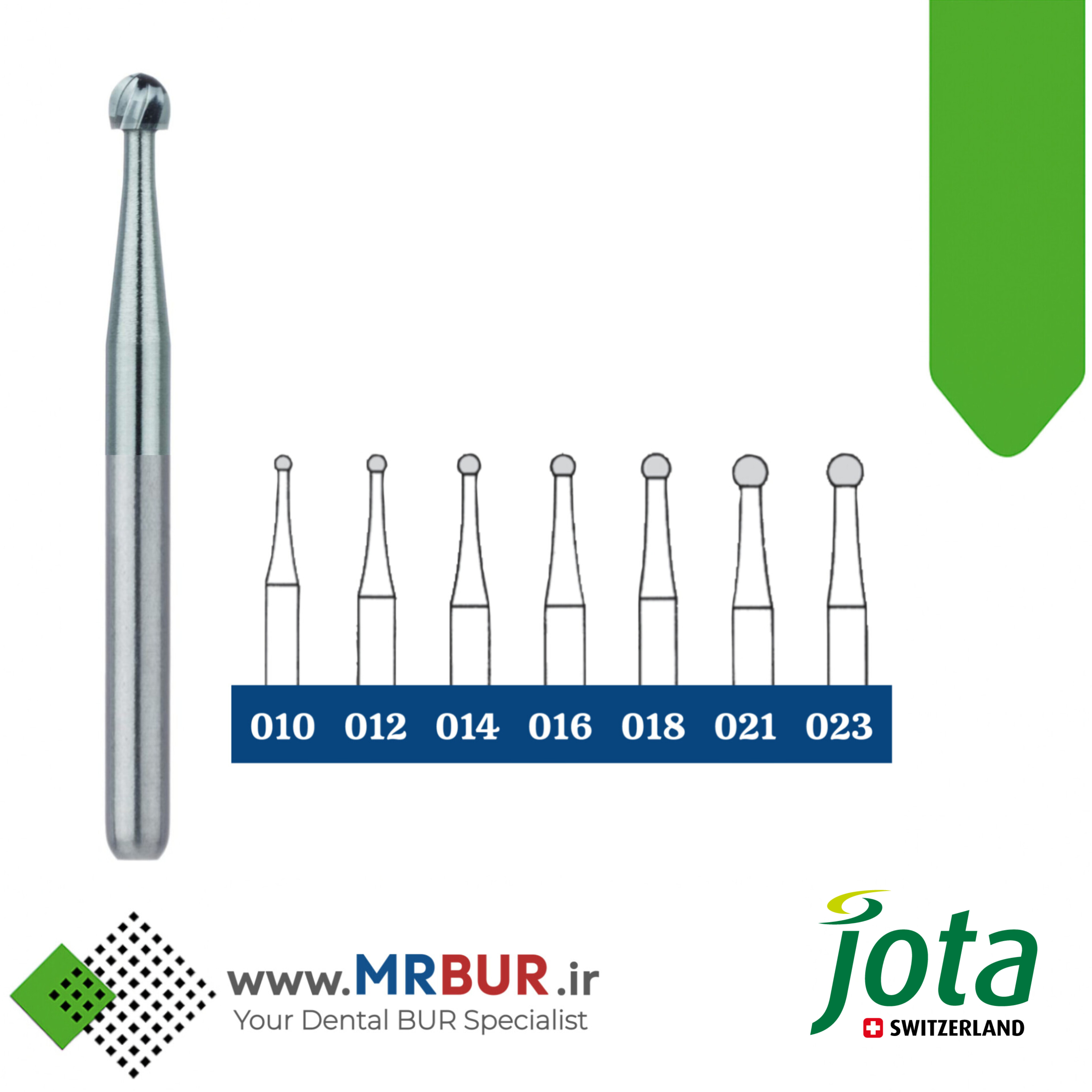 فرز دندانپزشکی کارباید روند توربین بلند جوتا jota کد C1 FGXL