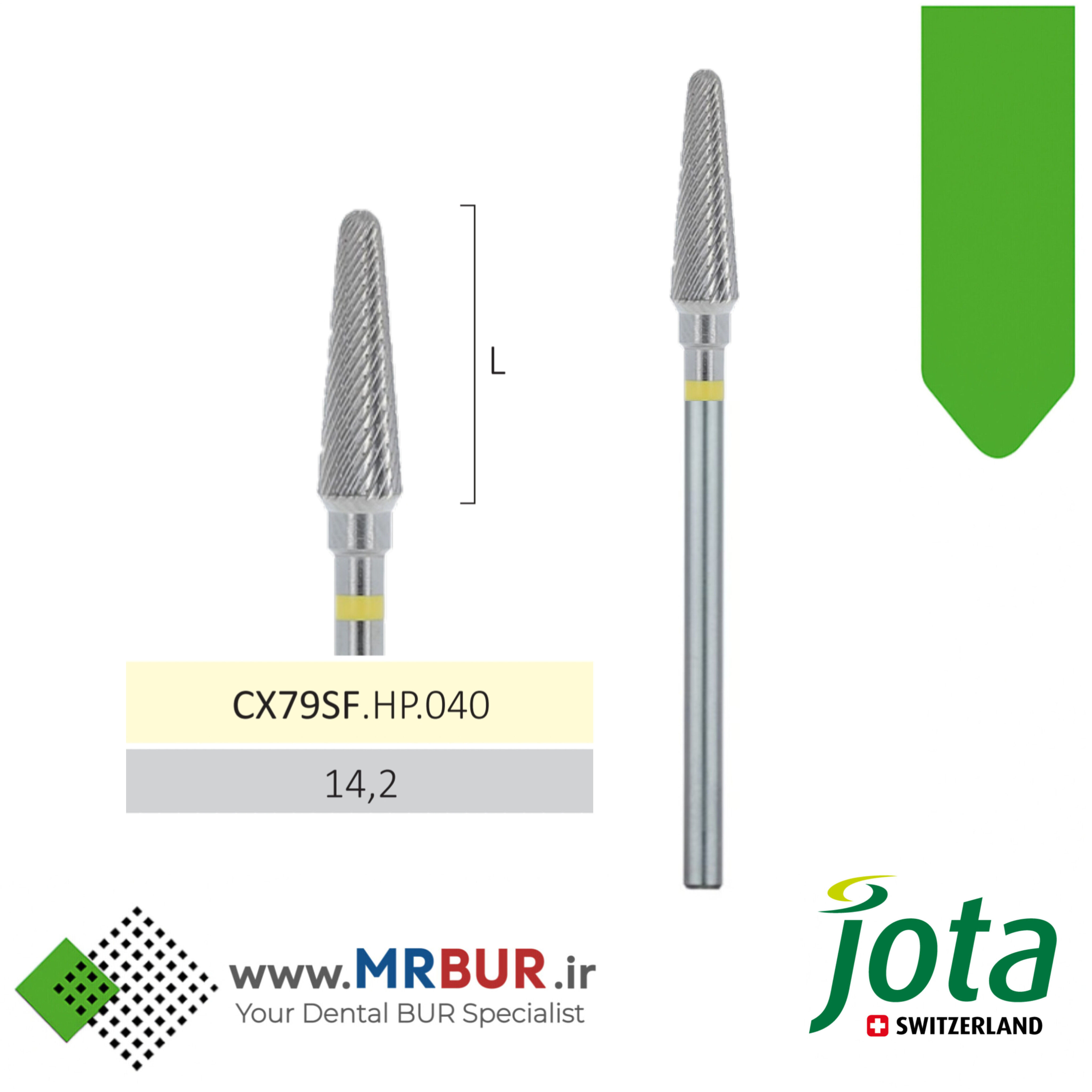 فرز آکریل بر دور زرد مخصوص هندپیس جوتا JOTA کد CX79SF.HP