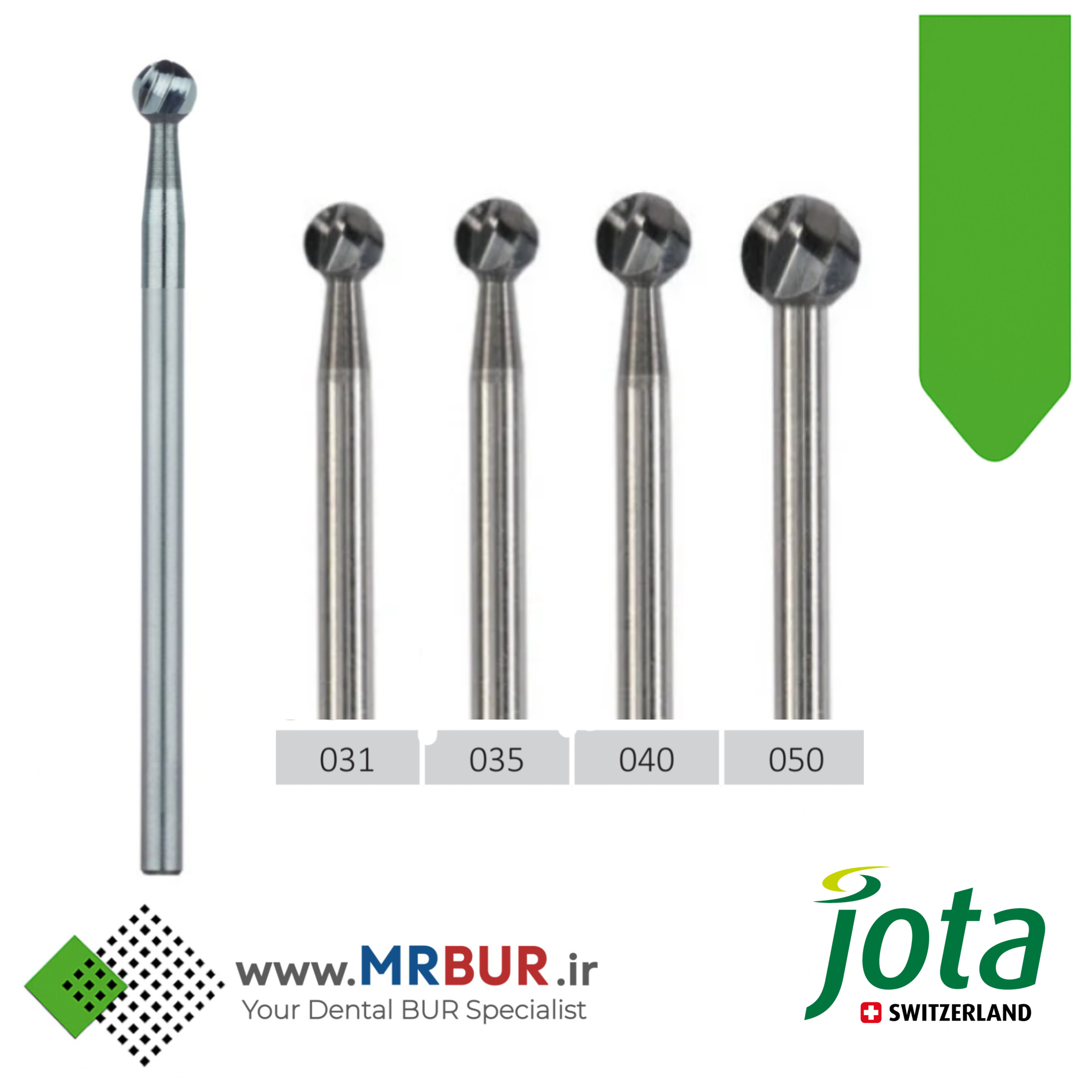 فرز دندانپزشکی جراحی کارباید 6 پره مخصوص هندپیس جوتا JOTA کد C141