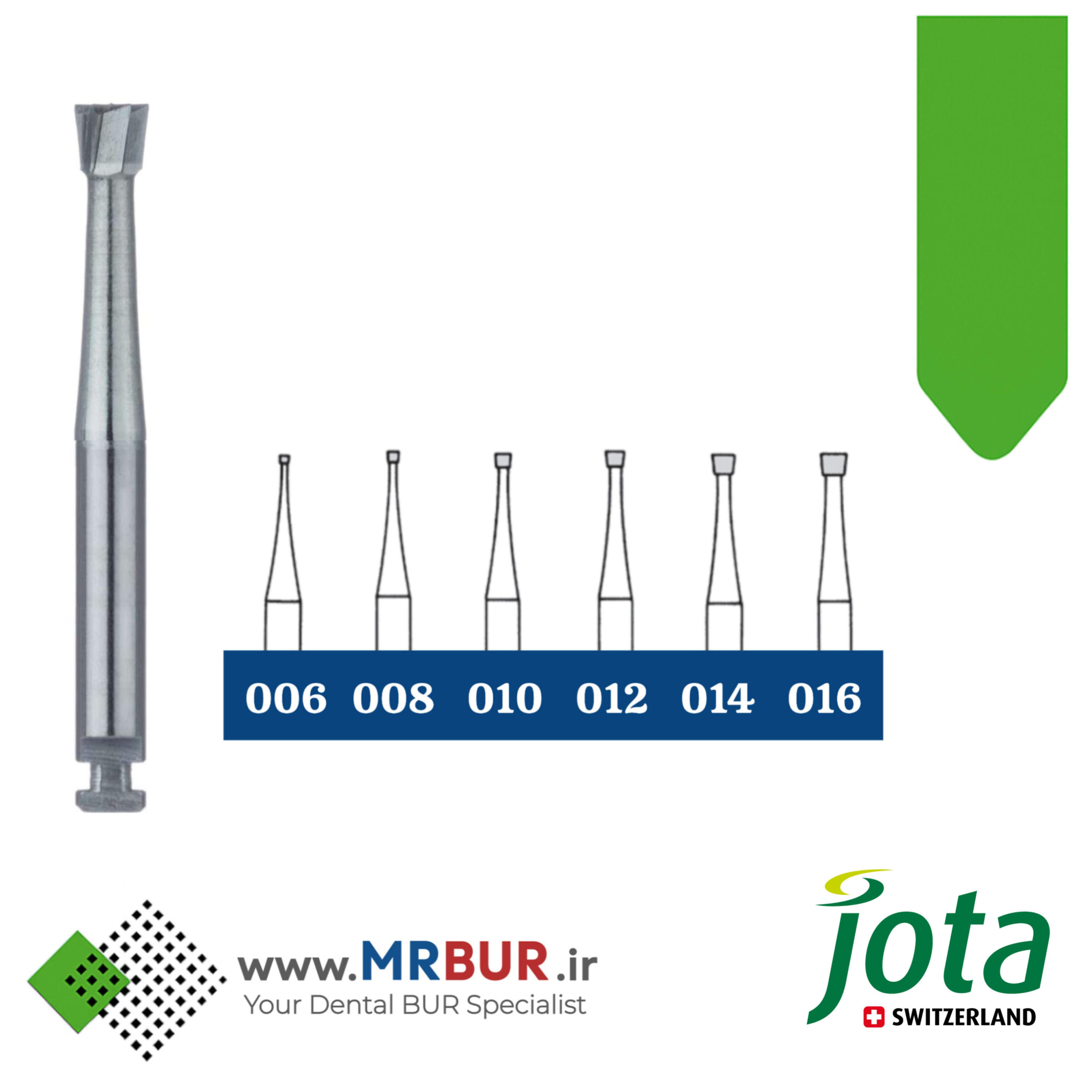 فرز دندانپزشکی کارباید اینورت آنگل جوتا jota کد C2 RA